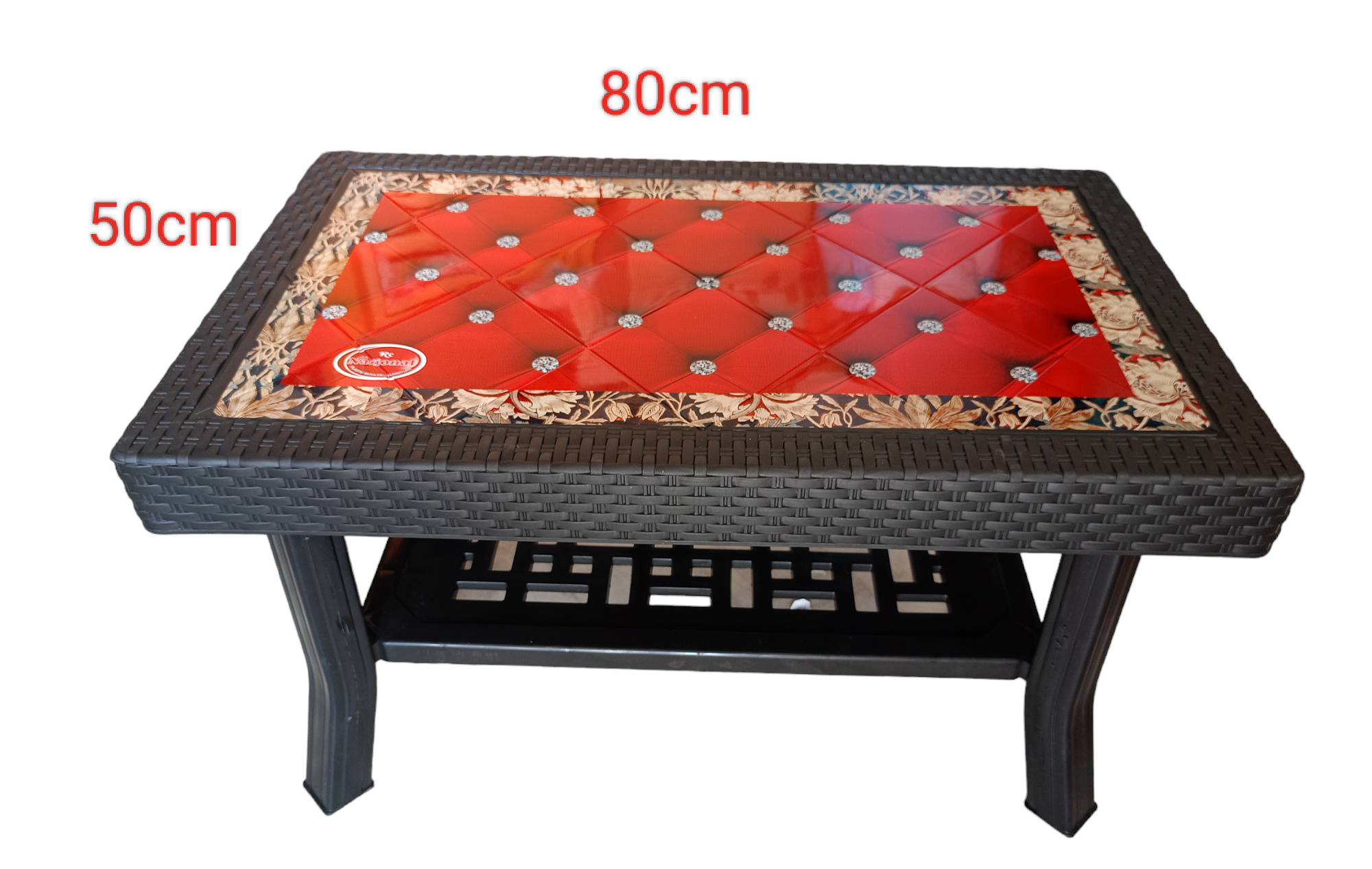 AAAMROSE PLASTIC COFFEE TABLE ( PRINTED, SET OF ONE)