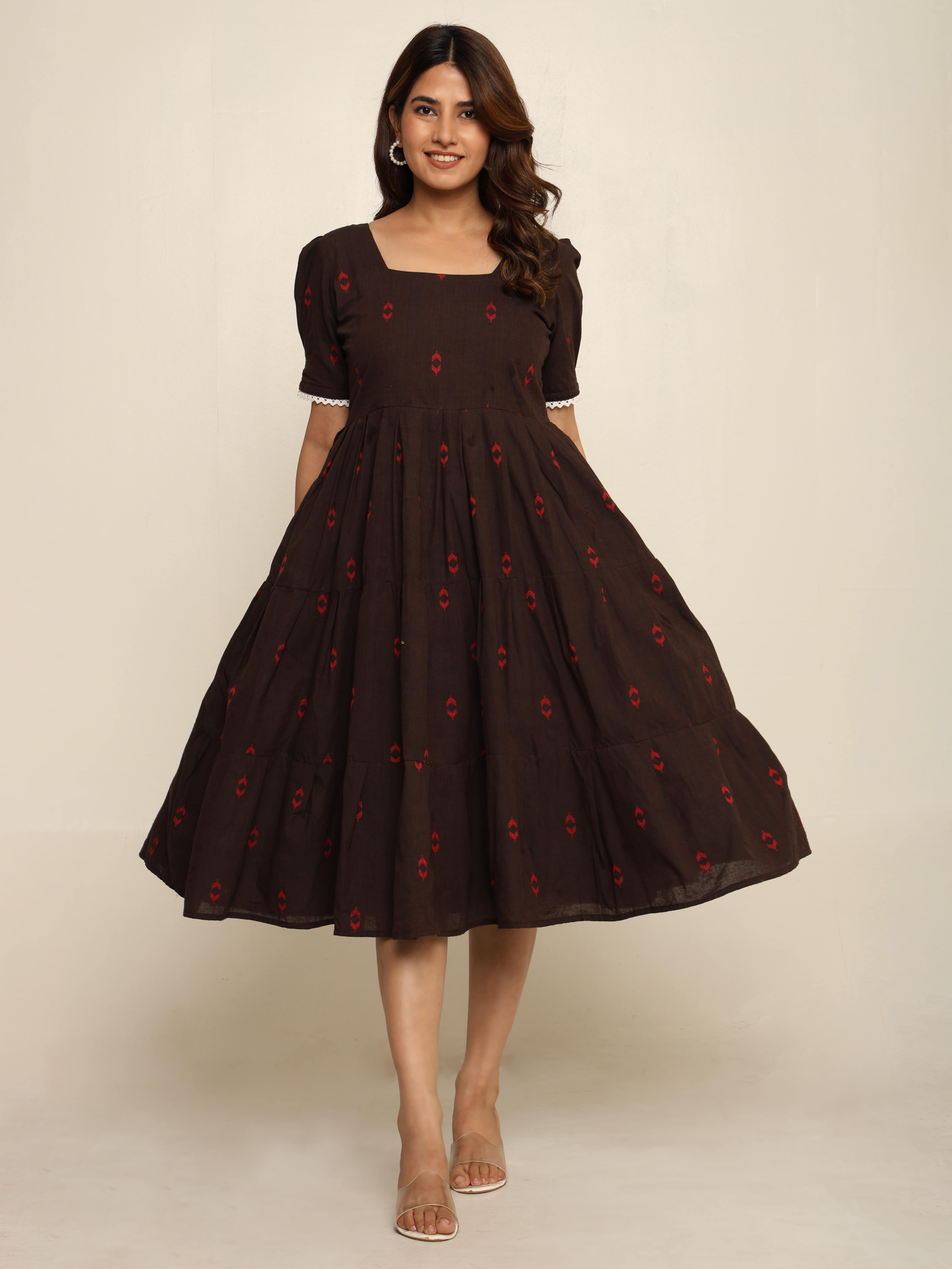 Absqura Women Brown Dress