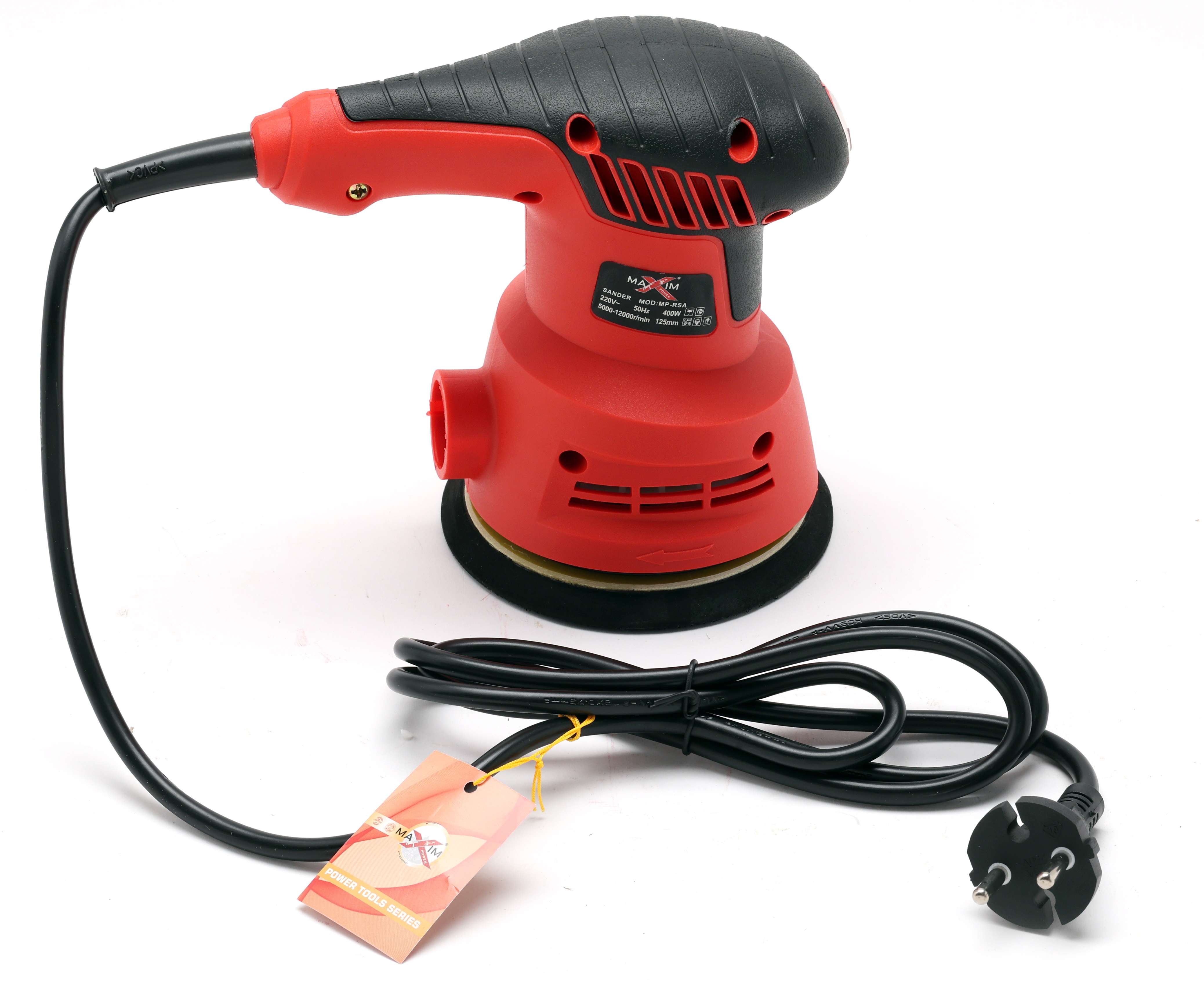 Corded Electric Rotary Orbital Sander 125mm Variable Speed Sander Machine