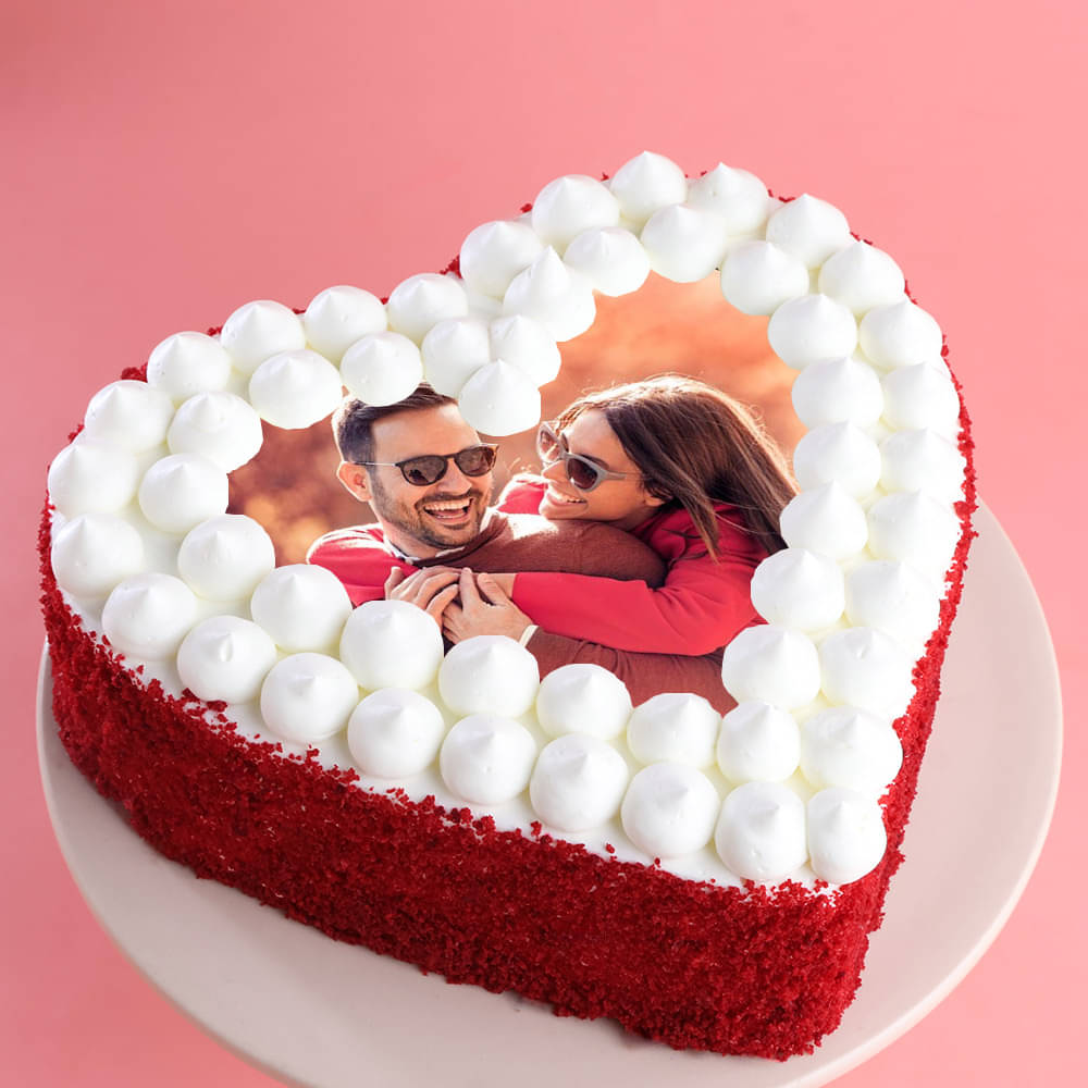 Red Velvet Photo Cream Cake