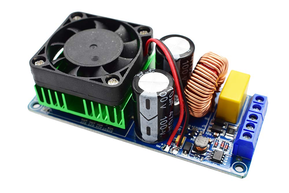 Carte Amplificateur Numérique Mono 500W Classe D IRS2092S - Avec Ventilateur - Pour Audio HIFI DIY