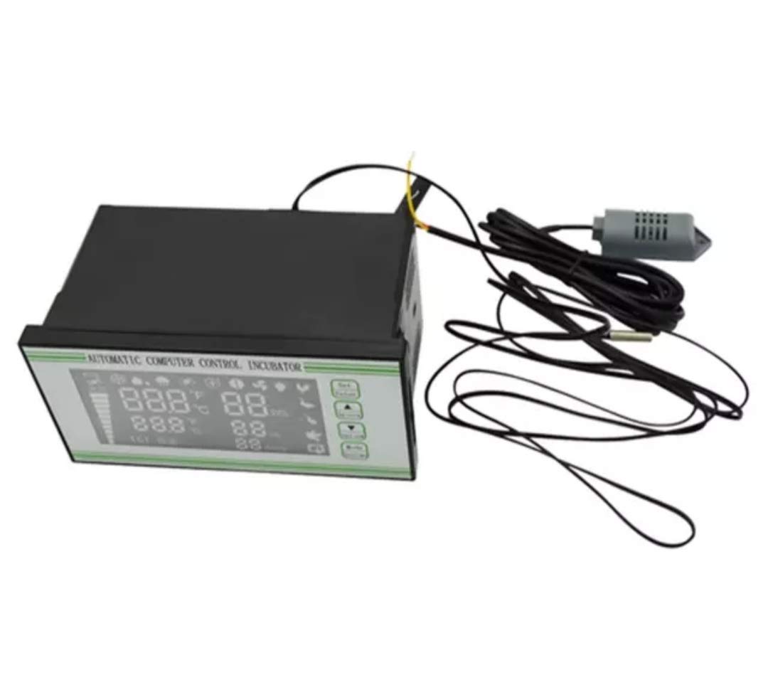 Zerodis XM-18D Inkubator-Controller – Vollautomatische Temperatur- & Feuchtigkeitsregelung, 180–240 V, LCD-Display, Für 88–6336 Eier