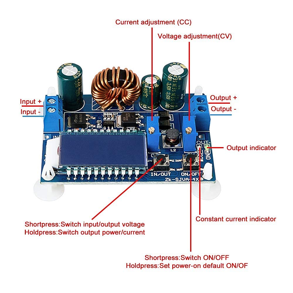 Module D'alimentation DC Automatique ZK-SJ30 700W - Entrée 6-80V, Sortie 1.3-78V 30A