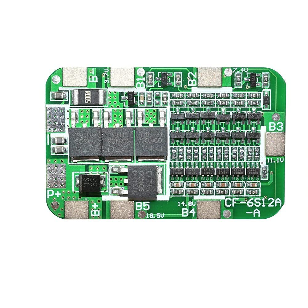 6S 12A 24V PCB BMS Protection Board for Pack 18650 Li-ion