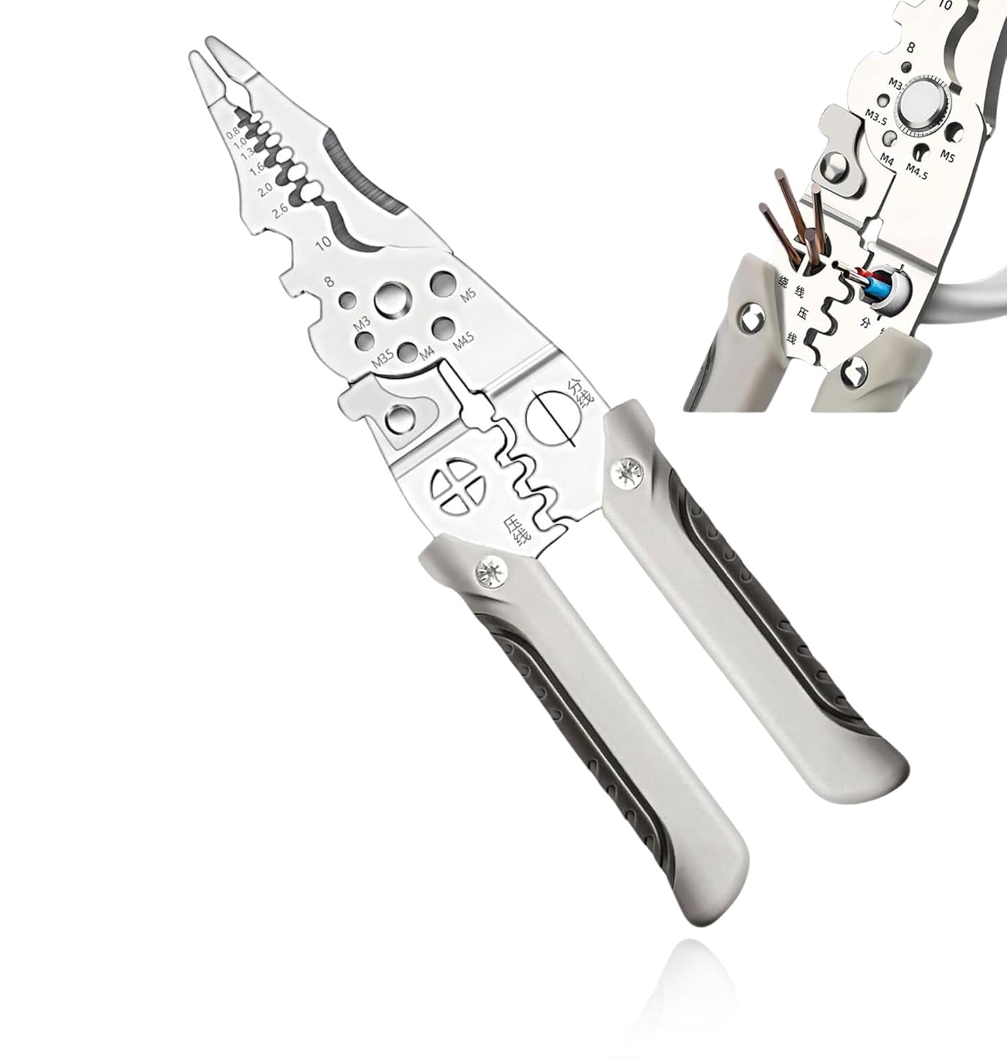 8inch 27 in 1 Multifunctional Wire Stripper Crimper Cable Cutter Pliers, 2024 New Arrival Multifunctional Wire Stripper Crimper Cable Cutter Plier