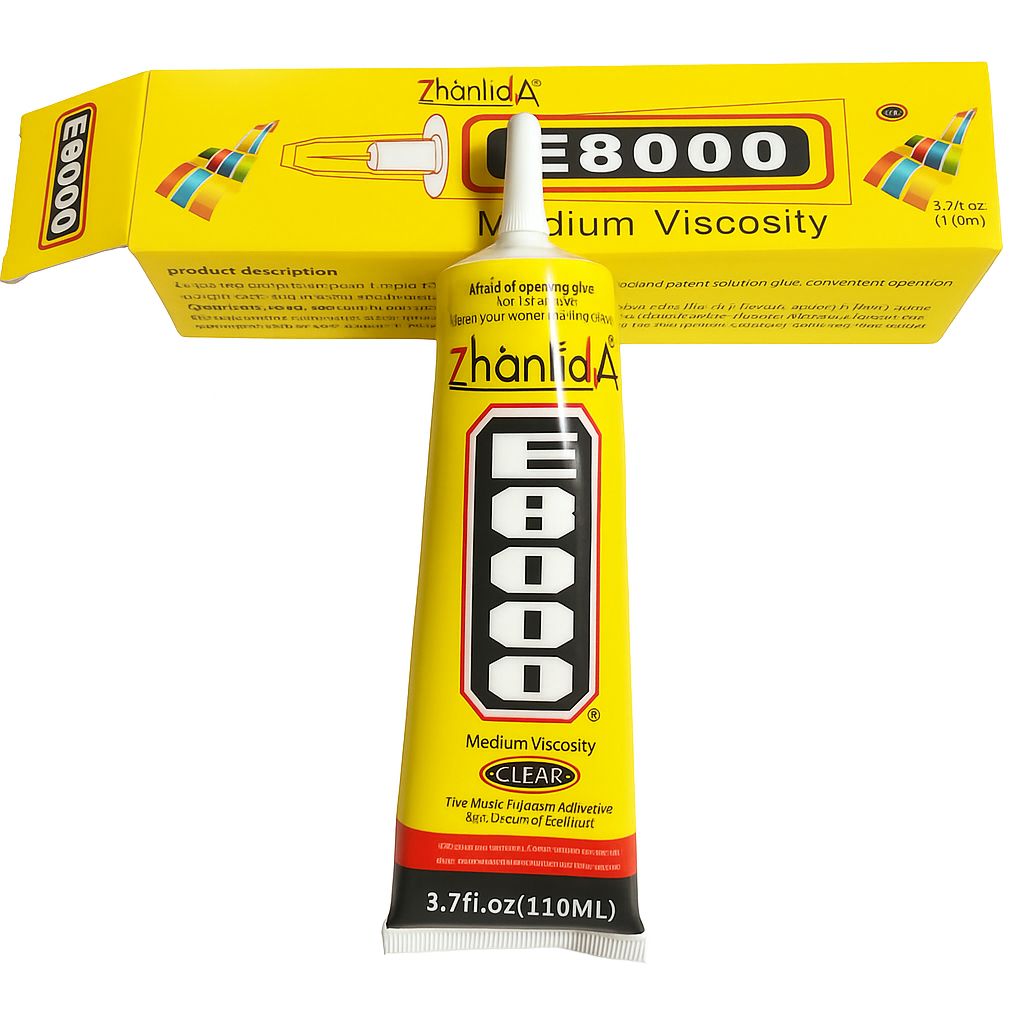 E8000 Zhalinda 100-ml Multi-Purpose Transparent Adhesive Glue for Jewelry, Resin Crafts, Glass Touch Screen Repair Zhalinda