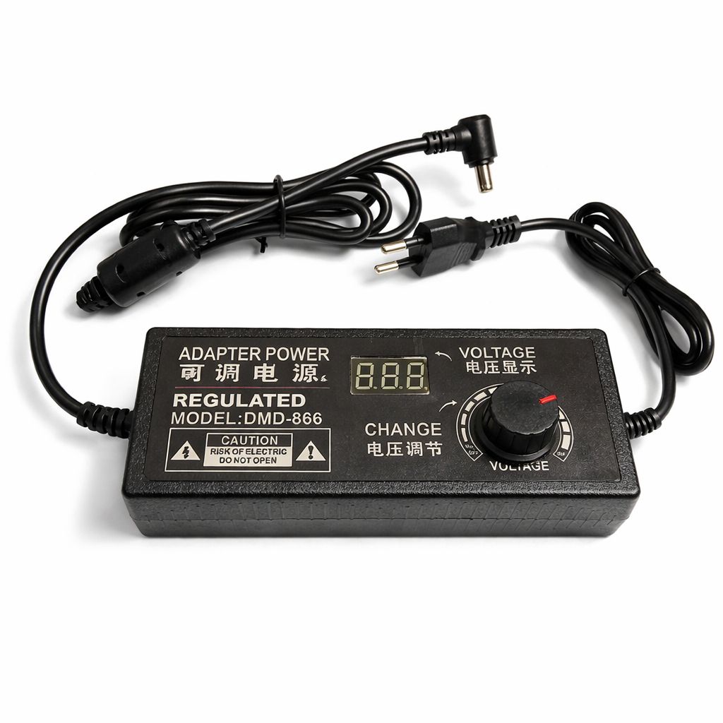 Adjustable Power Supply 3-12V 10A 120W with Voltage Display