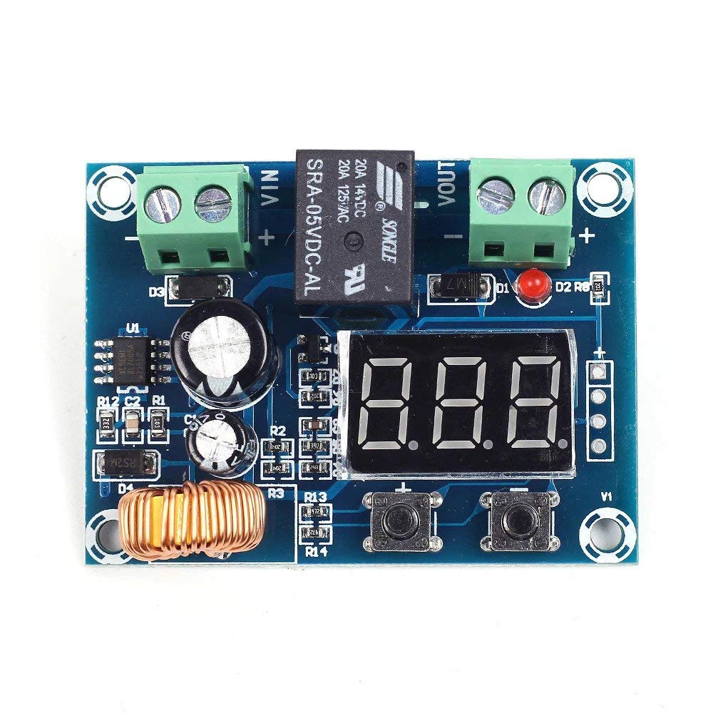 XH-M609 DC 12V-36V Glass Epoxy Charger with Over-Discharge/Under Voltage Battery Protection Precise Module Board (Multicolor)