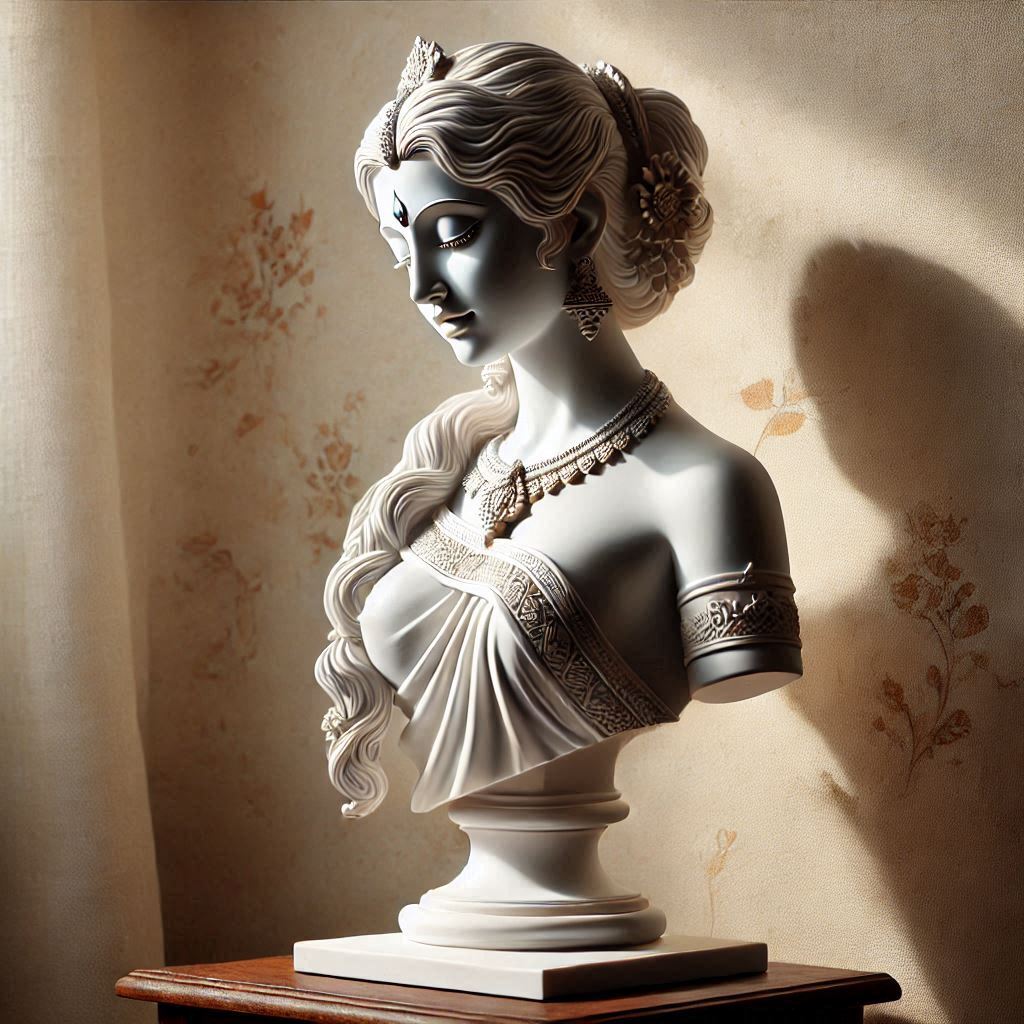 Human Bust Realistic Sculpture_ 3D statue