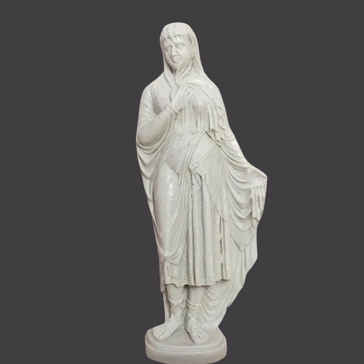 Veiled Rebecca statue_Mural Statue