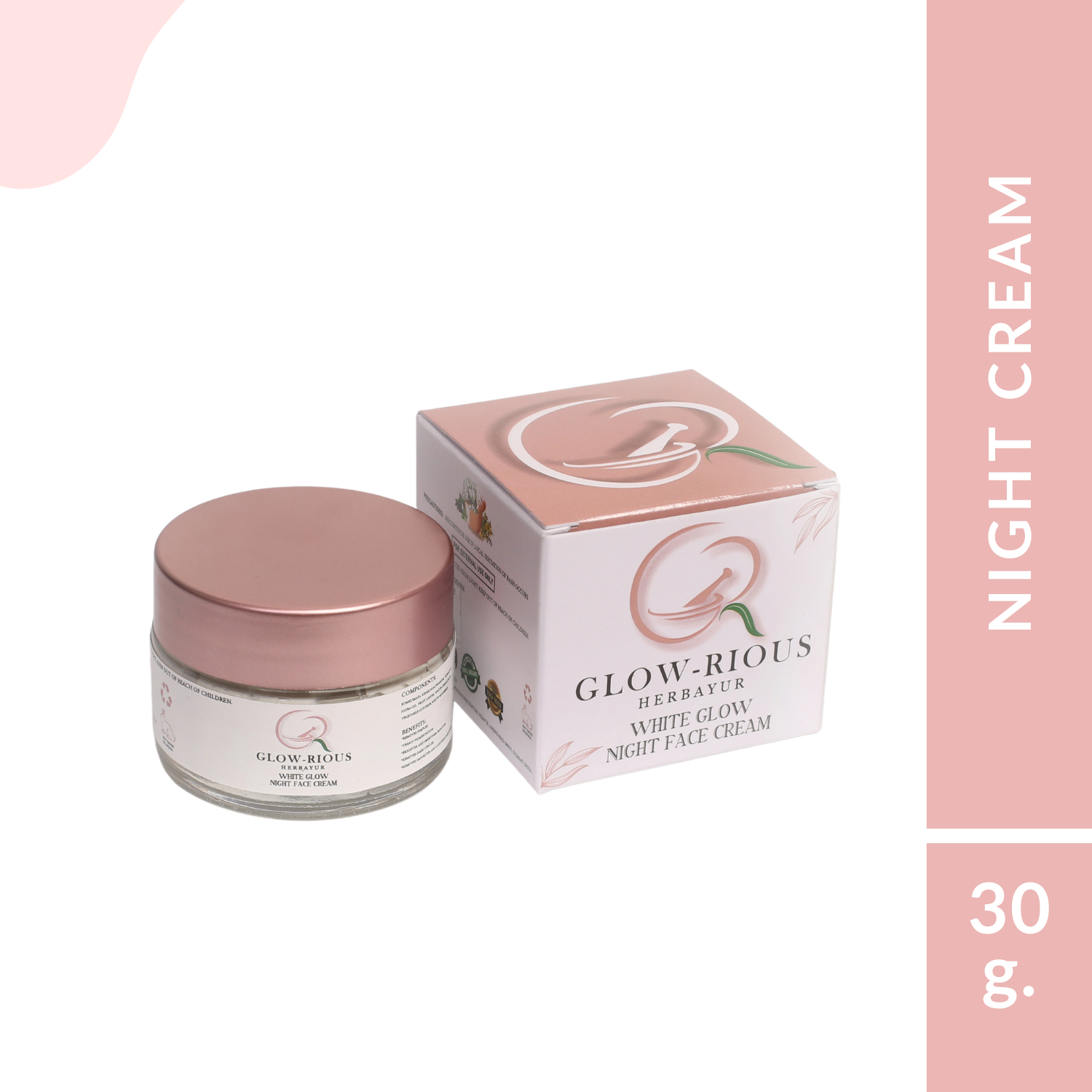 White Glow Night Face Cream 30Gm