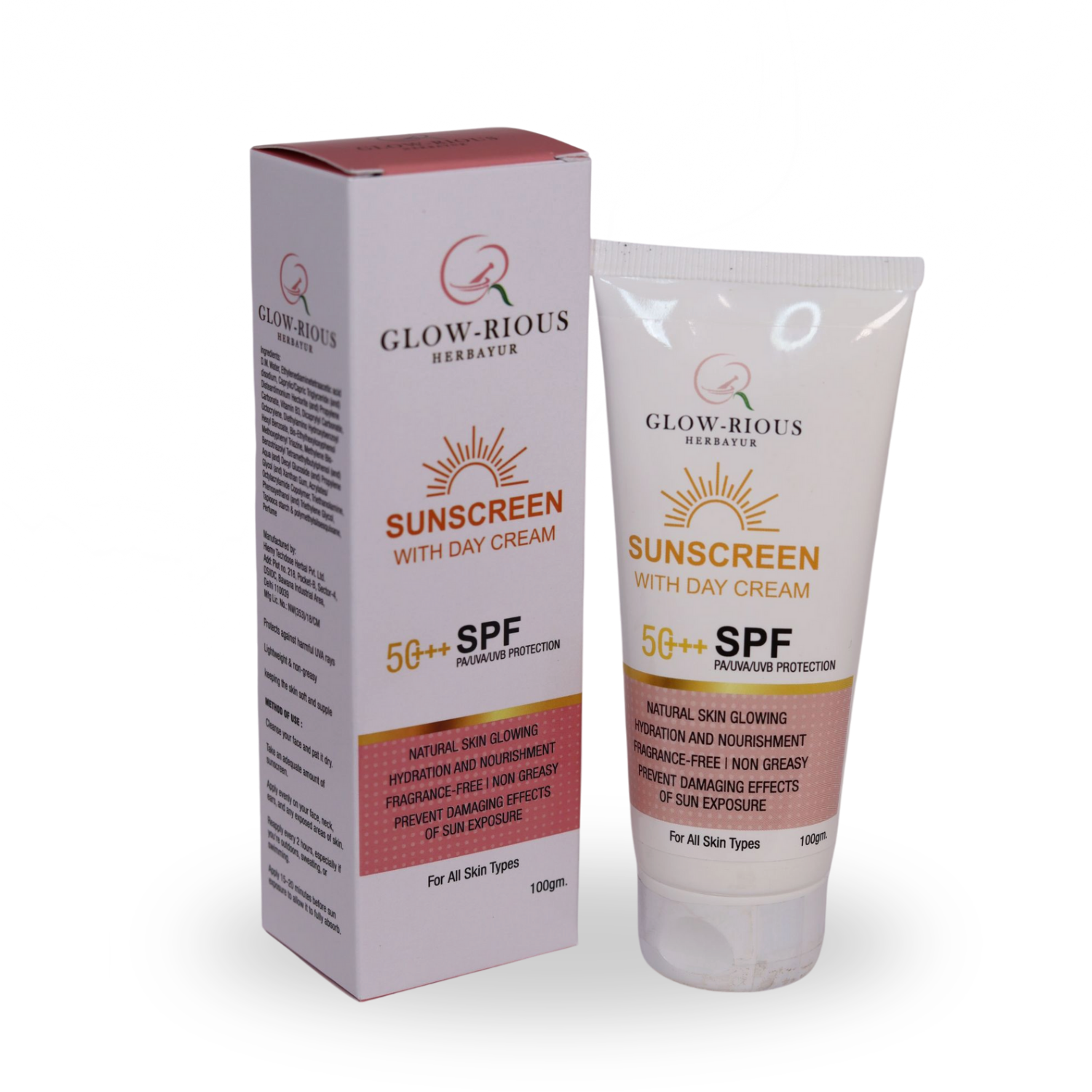 Sunscreen SPF50+++  with Day Cream 100Gm