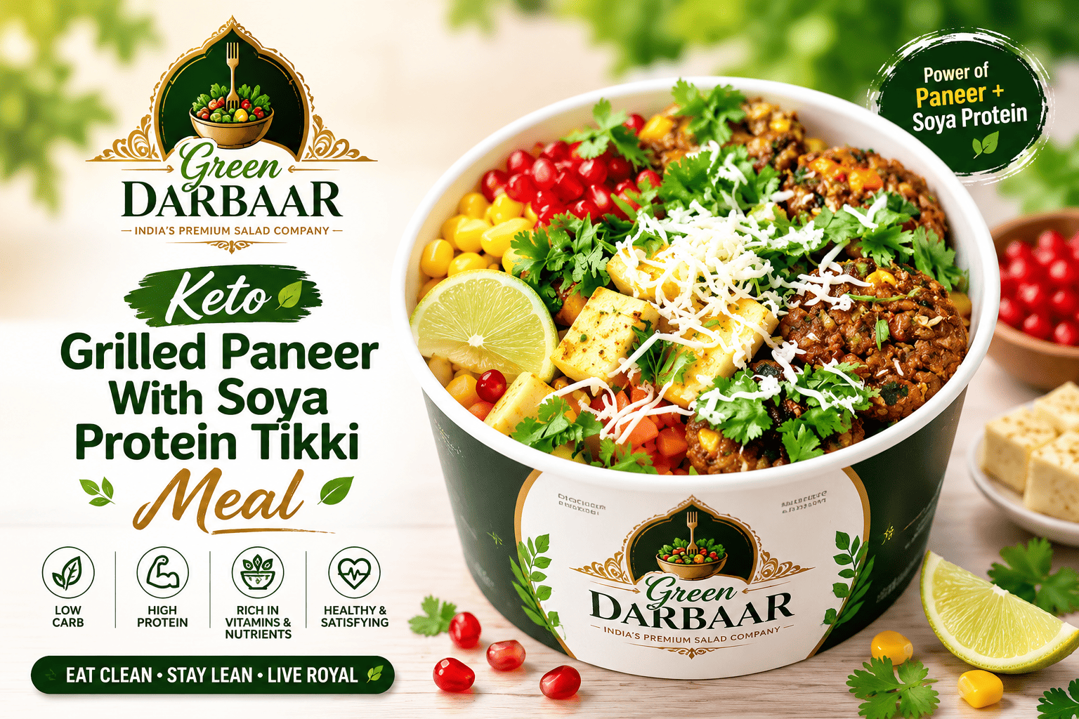Keto Grilled Paneer Meal