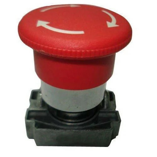 Emergency Stop Switch, Panel Mount, 21mm Hole, Normally Closed, Red Button