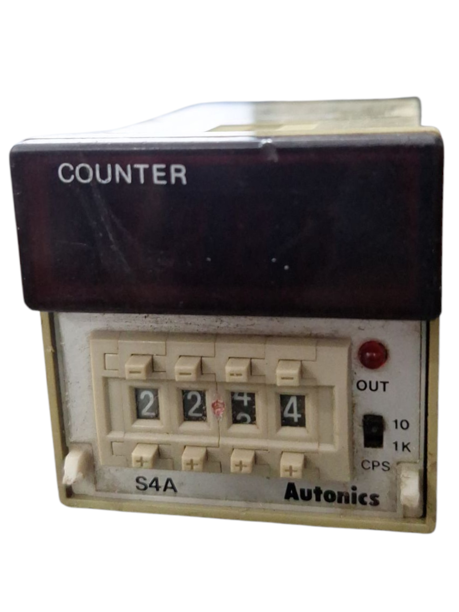 Refurbished Autonics Digital thumbwheel counter 48mm S4A