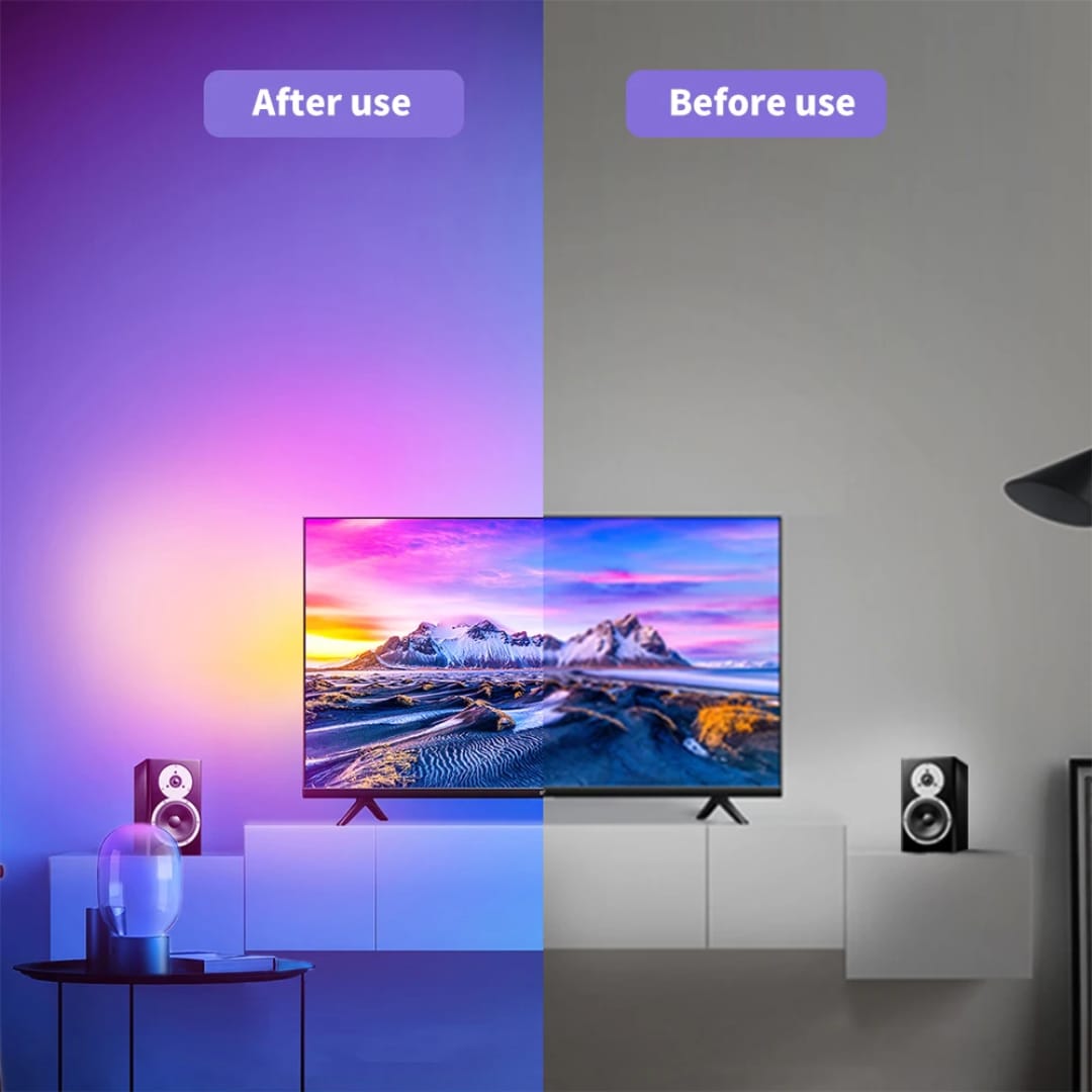 Deerdance 12.5Ft Smart TV LED Backlight With HDMI 2.0 – 4K60Hz Sync, App Controlled, RGB Strip Lights