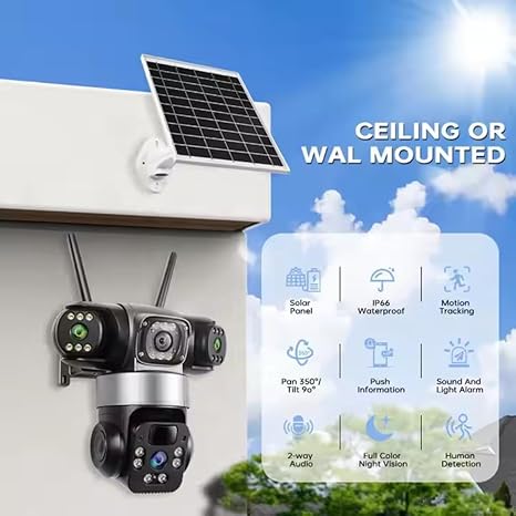 4G Solar tripple lens OKAM pro camera