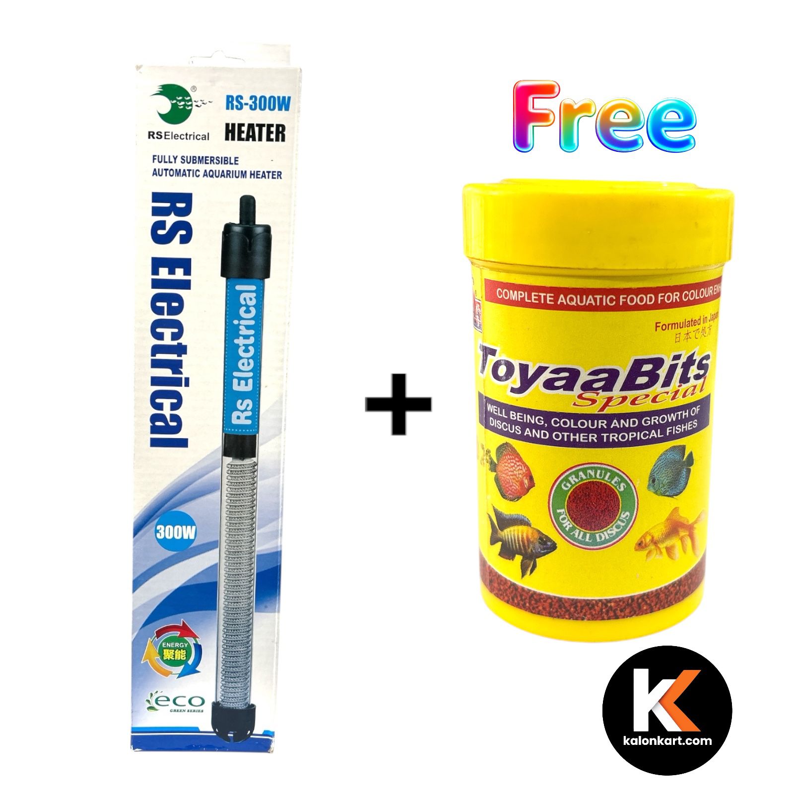 RS Electrical Automatic AQUARIUM HEATER 300 W Free Toyaa Bits 35 g
