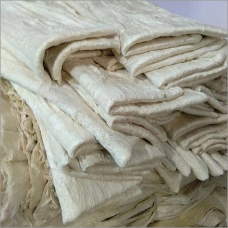 SILKWORM  MULBERRY CACOON SILK SHEET  ( UNDYE)