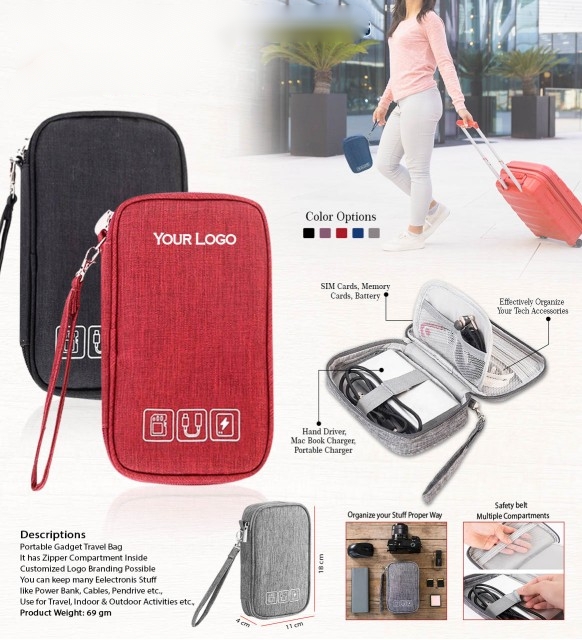 Travel Electronic Accessories Pouch - 915559