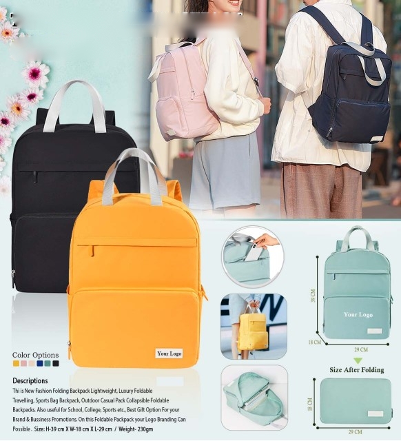 Customised Foldable Backpack - 915589