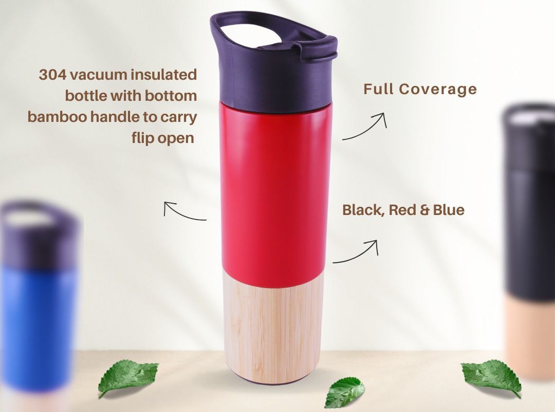 Promotional Sipper With Wooden Base - MG911