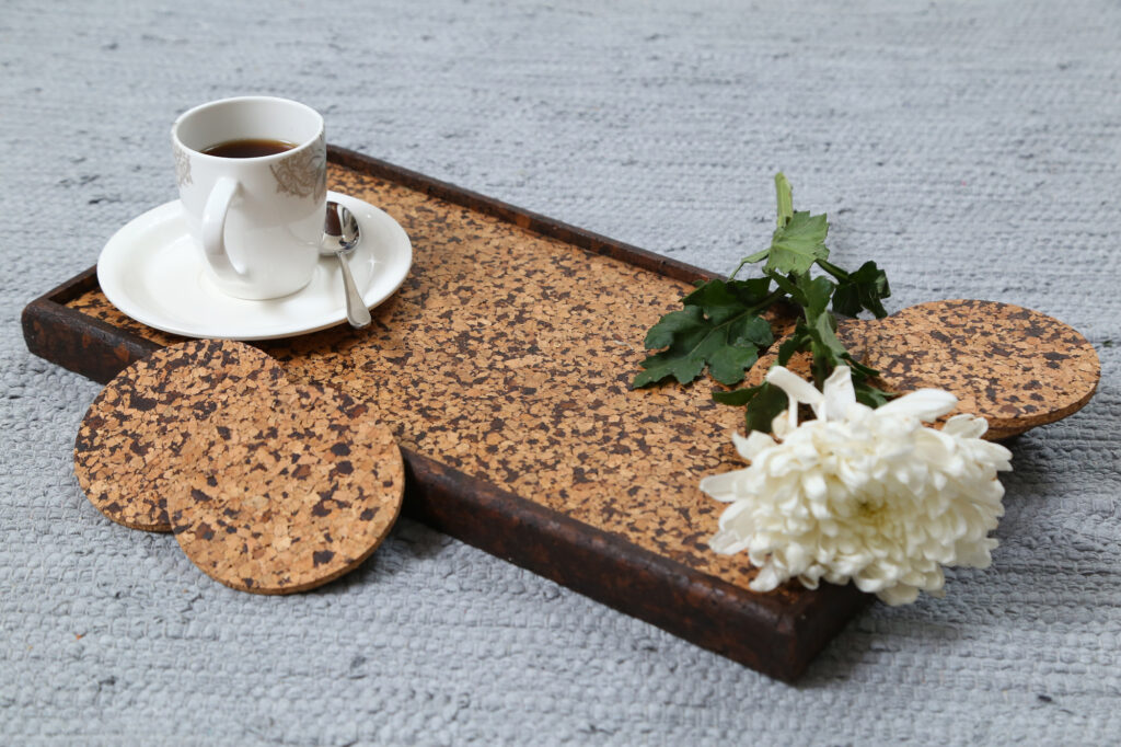 Eco Friendly Tray With Coaster Set-931