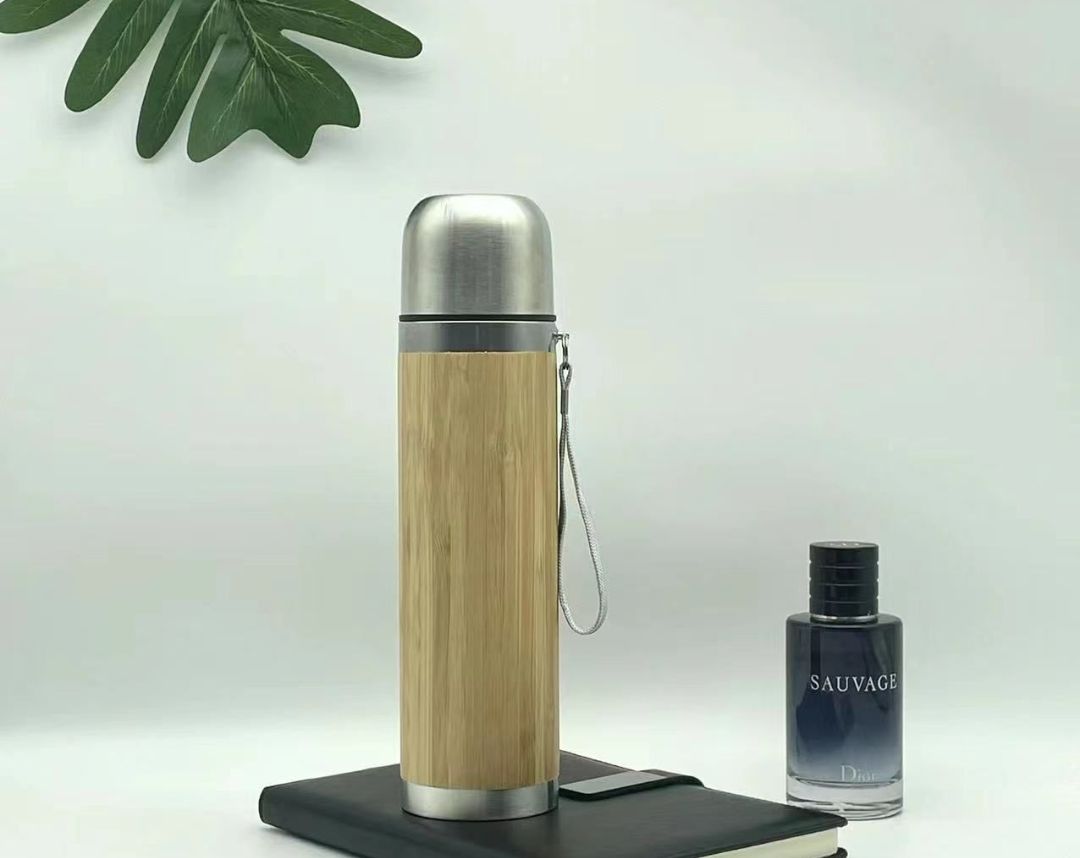Wooden Bottle With Steel Lid - MG918
