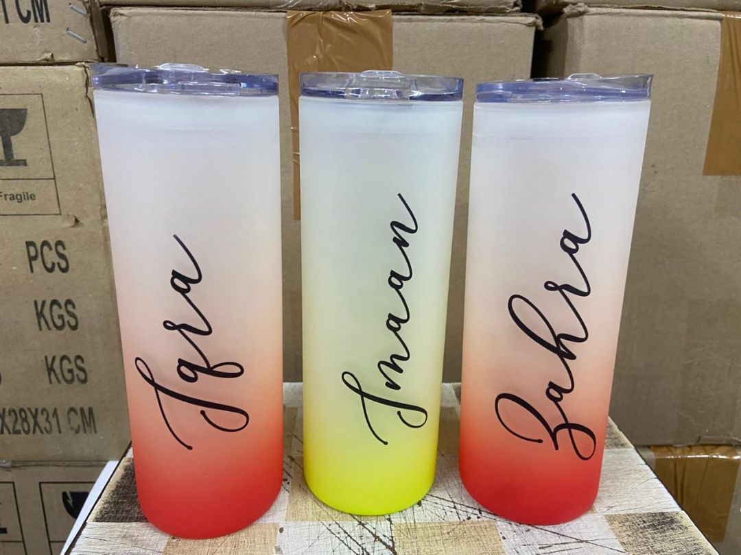 Customised Frosted Glass Tumbler - GK901