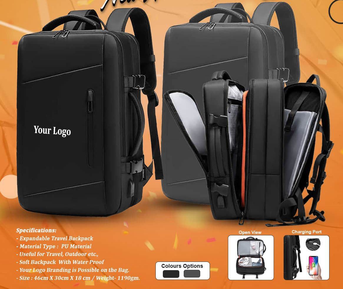 Logo Printed Travel Backpack - 915129