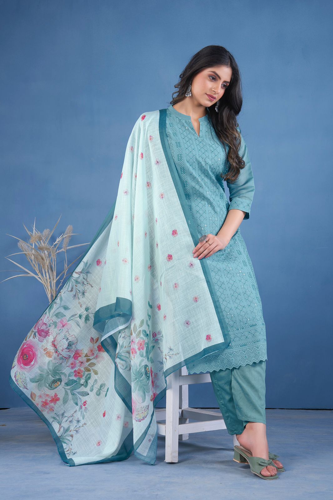 17151426863833Ayodhya Seamore Readymade Pant Style Suits 4