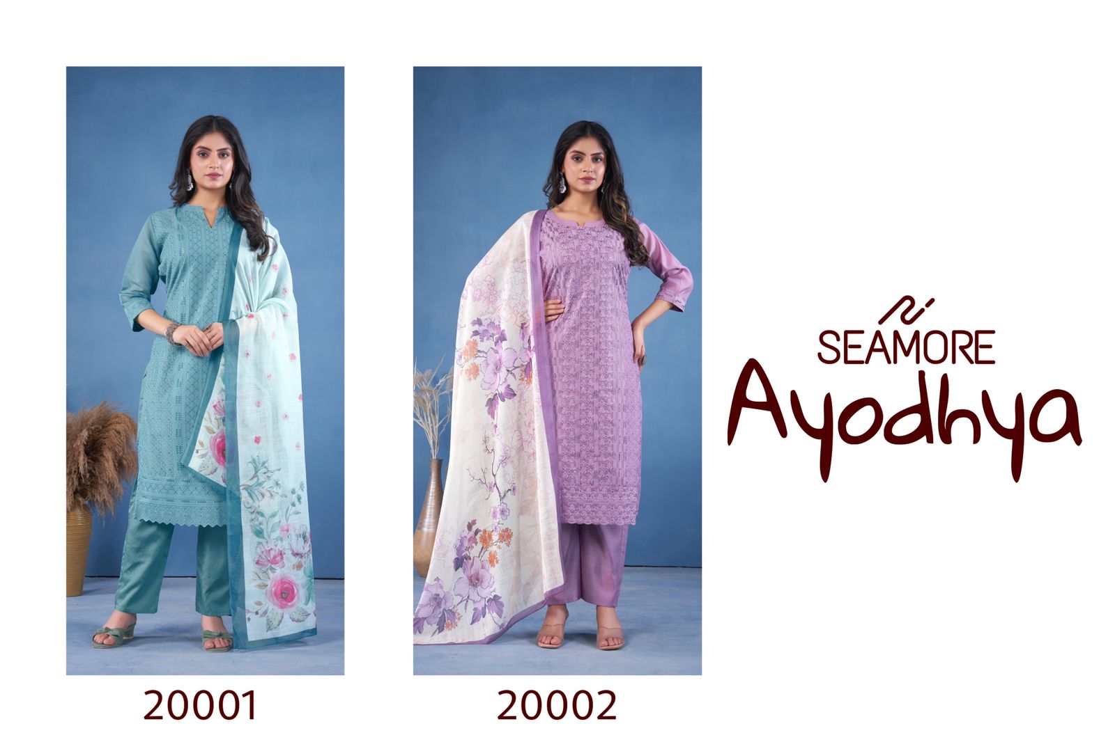 17151426865331Ayodhya Seamore Readymade Pant Style Suits 1