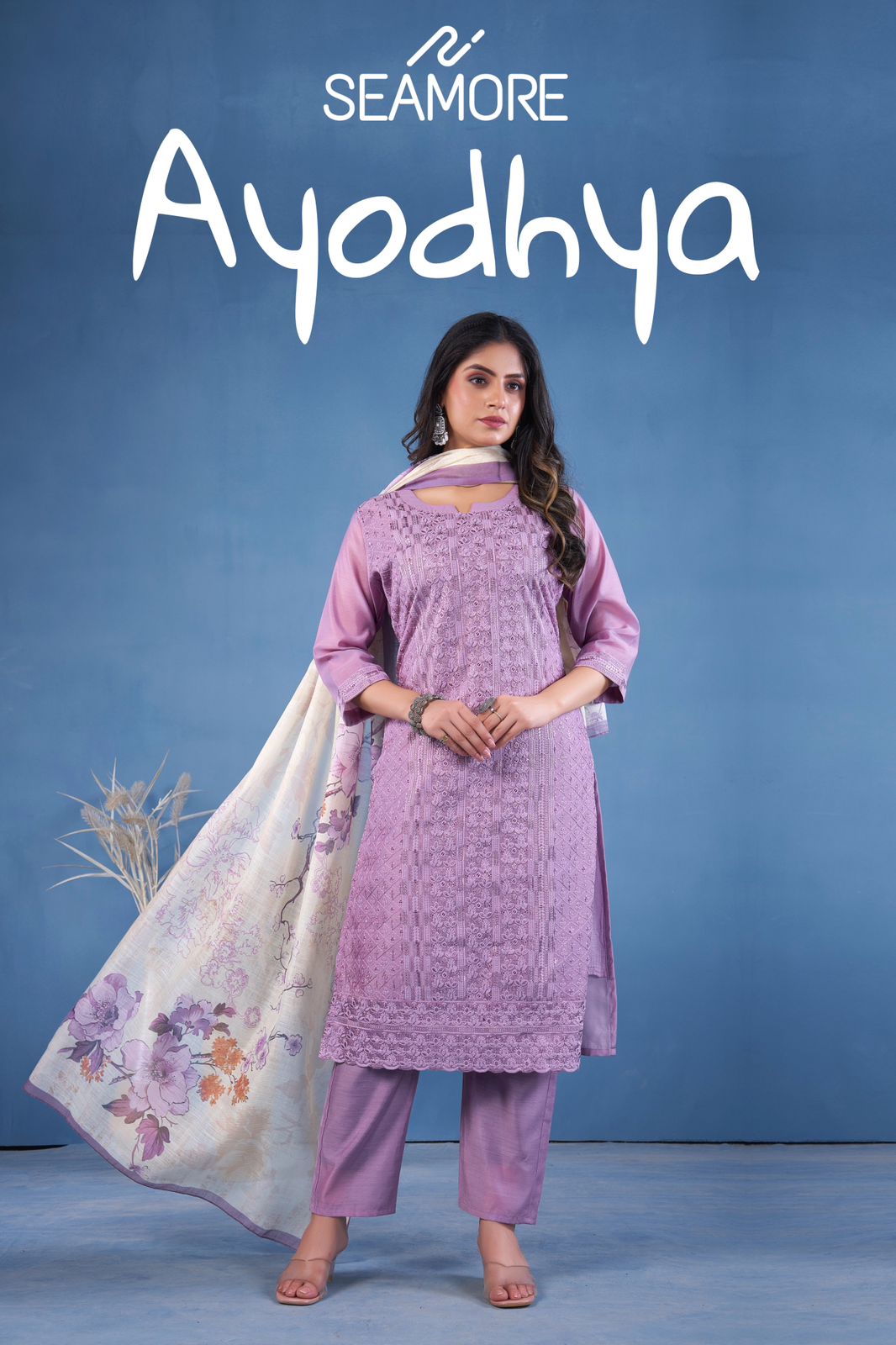 17151426902130Ayodhya Seamore Readymade Pant Style Suits 3