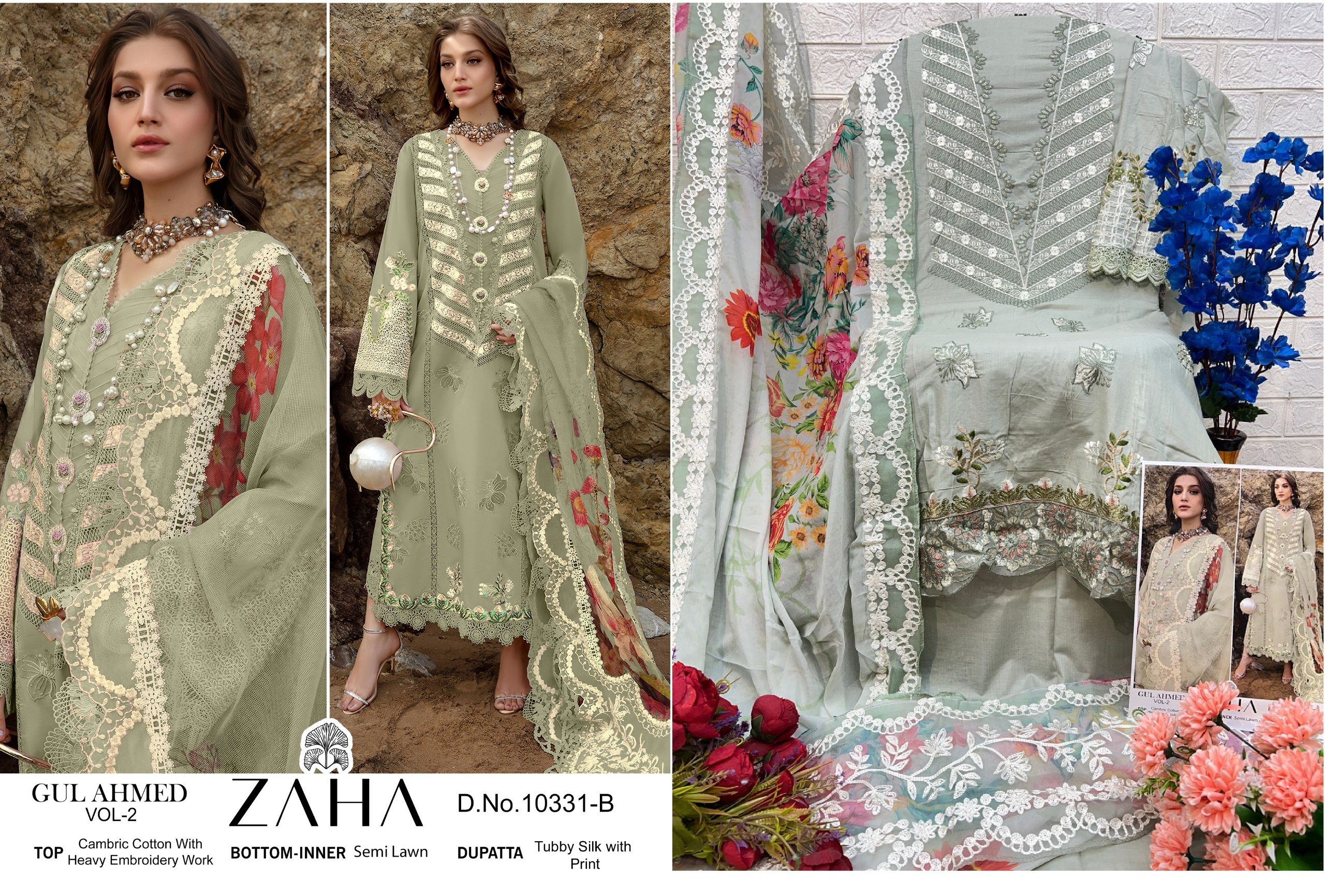 17192184541414Gul Ahmed Vol 2 Zaha Pakistani Salwar Suits 2