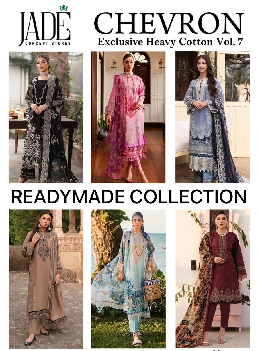 17213737478410Chevron Exclusive Heavy Cotton Vol 7 Jade Karachi Readymade Suits 1