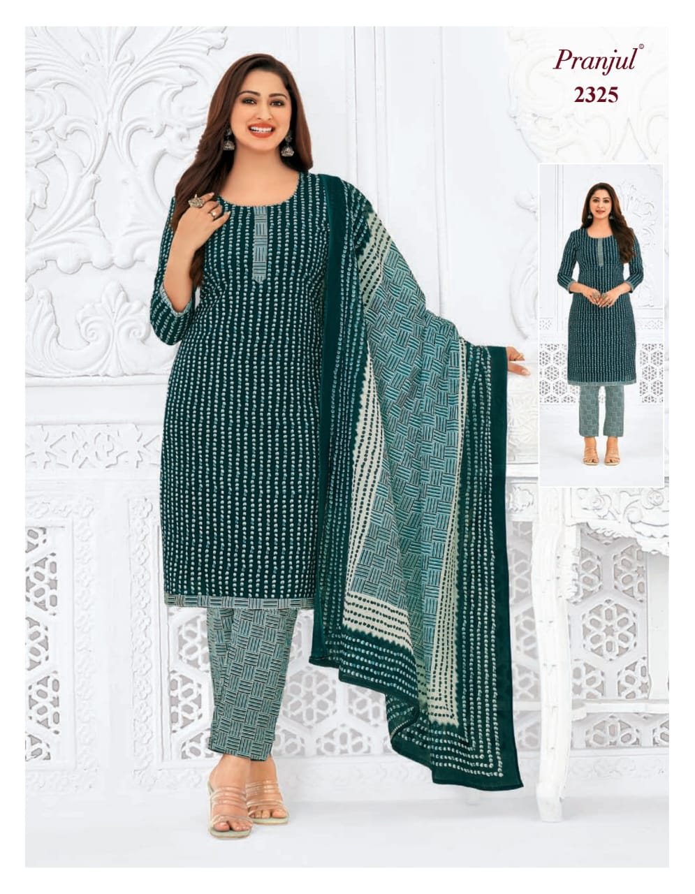 17268932335349Priyanka Vol 23 Pranjul Cotton Dress Material 9