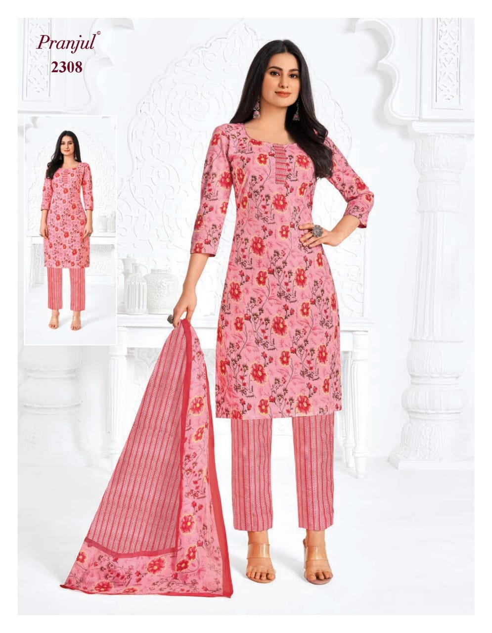 17268932367027Priyanka Vol 23 Pranjul Cotton Dress Material 19