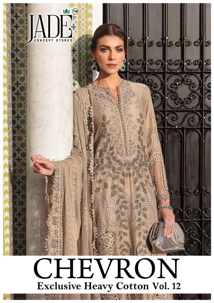 17450564342401Chevron Vol 12 Exclusive Heavy Cotton Jade Karachi Salwar Suits 4