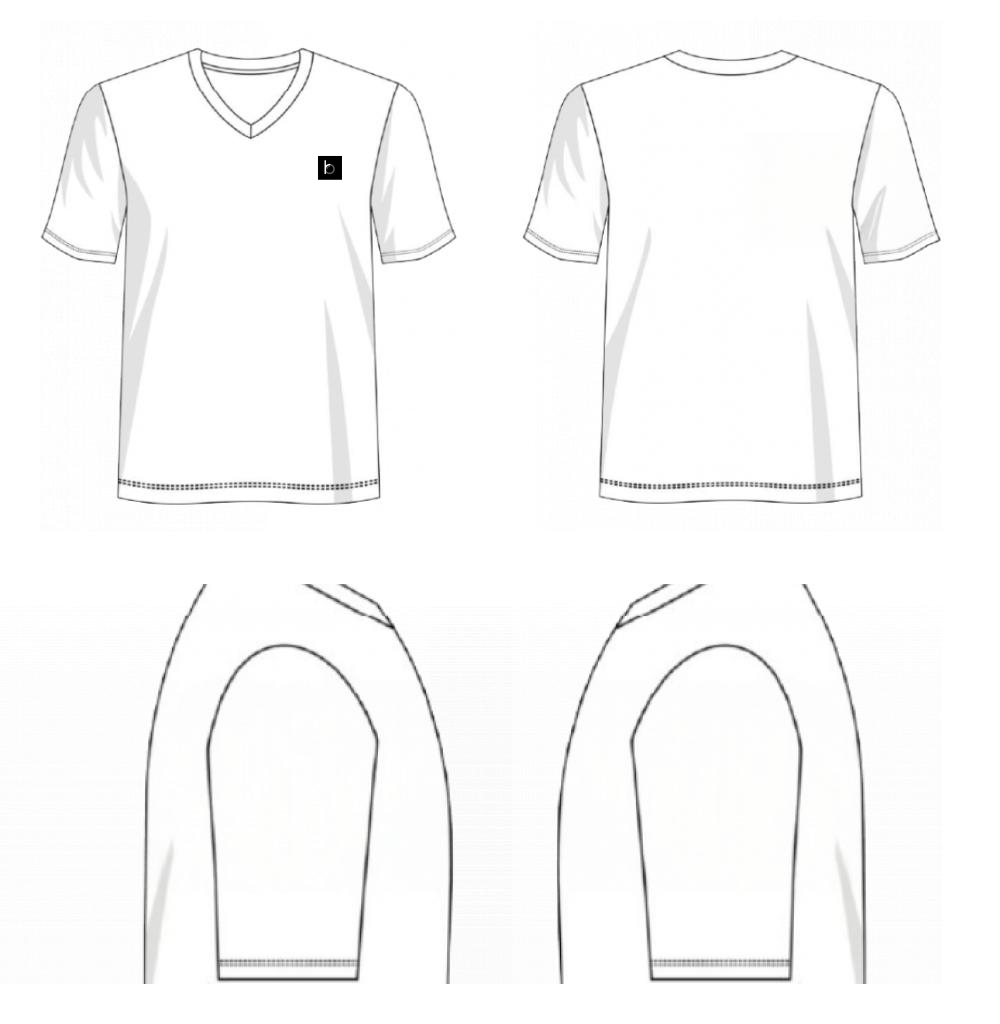 Plain and how v neck tee  6