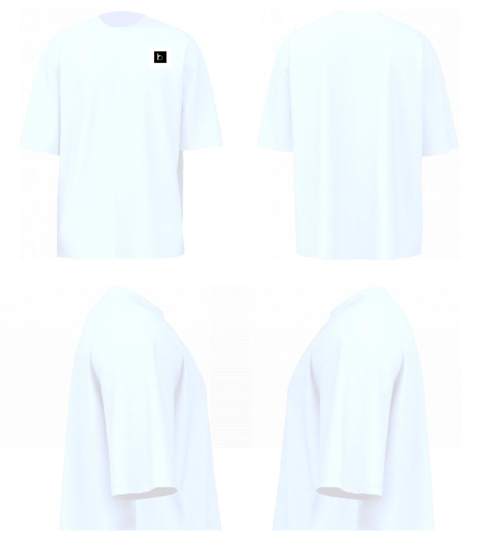 Plain and how oversized tee  3