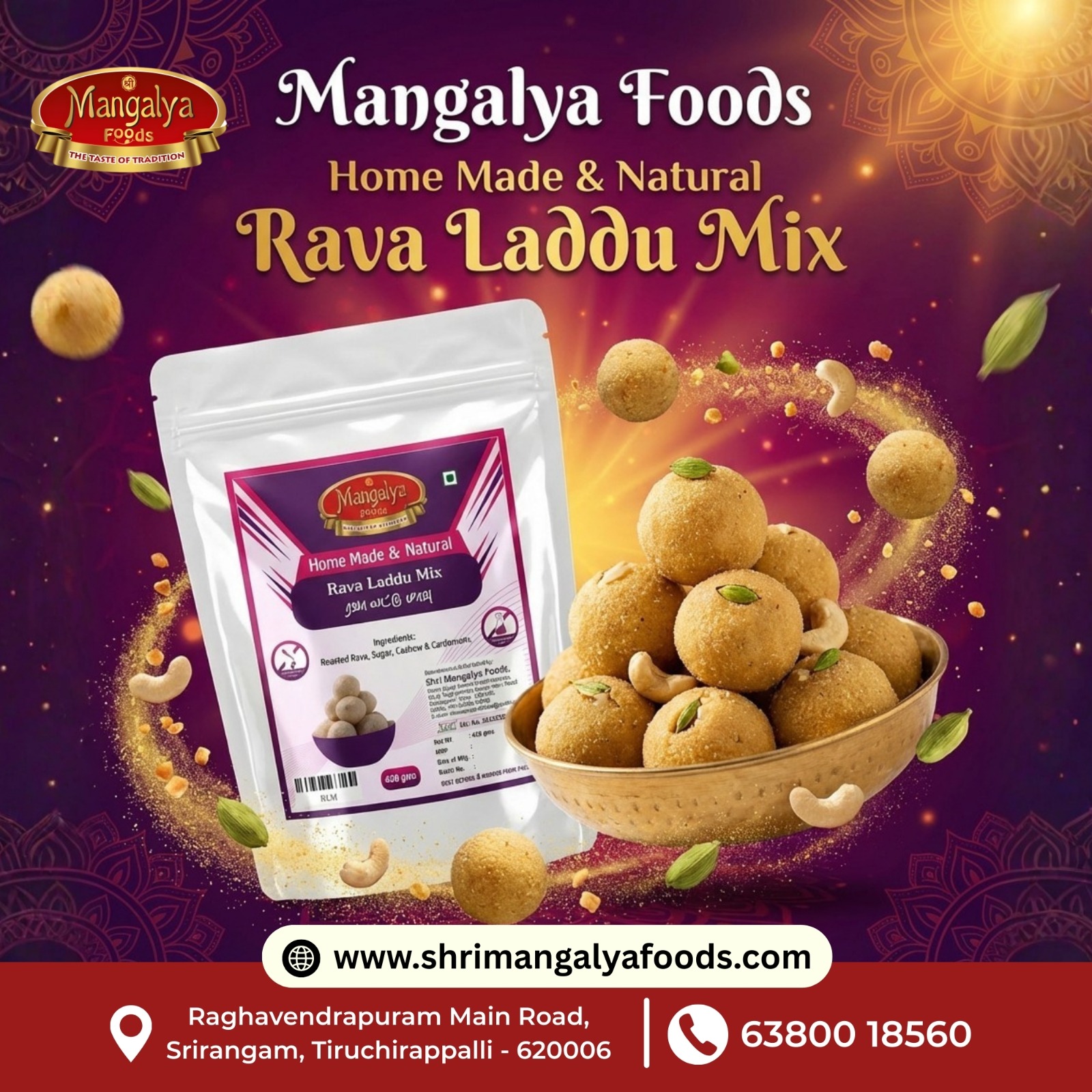 Rava Laddu Mix 450 gms