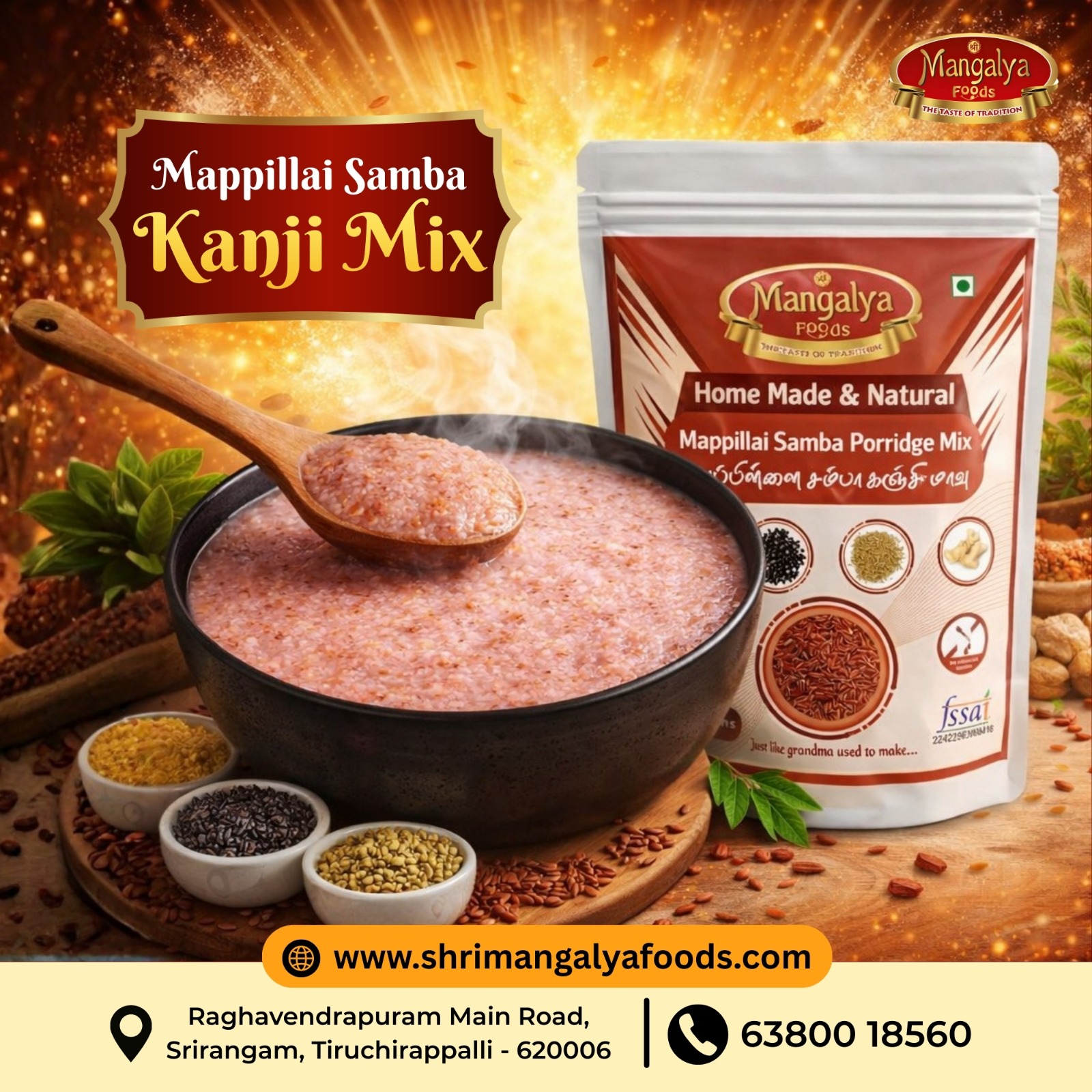 Mappillai samba Porridge Mix