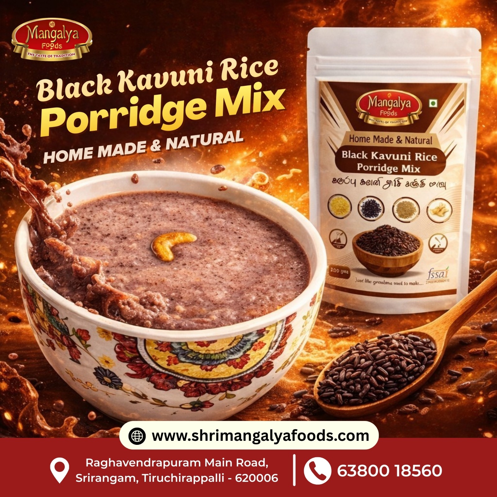 Black Kavuni Rice Porridge Mix