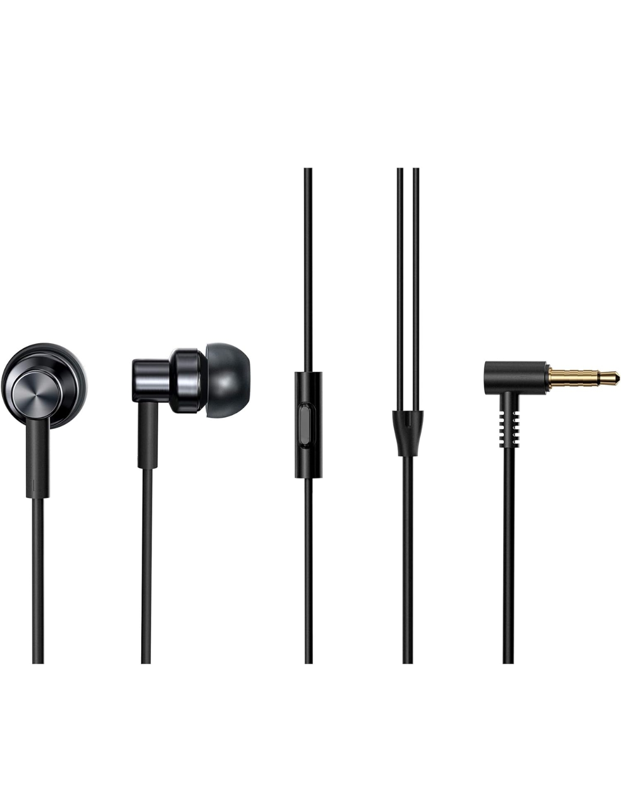 REDMI Wired High Definition in-Ear Earphones with in-Built HD Mic, Hi-Res Audio Certified, 10 mm Driver, Metal Sound Chamber for Dynamic Bass (Black)