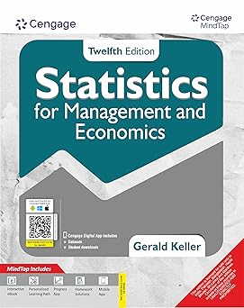 Statistics for Management and Economics with MindTap BY Keller