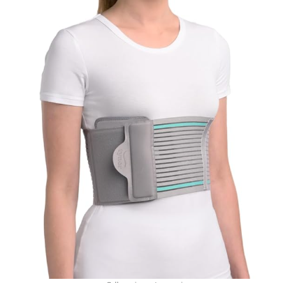TYNOR | Rib Belt | Adjustable | Support for Rib Fractures & Injuries | Breathable & Comfortable Fabric | Pain Relief & Support | Unisex | Pack of 1 (Grey)