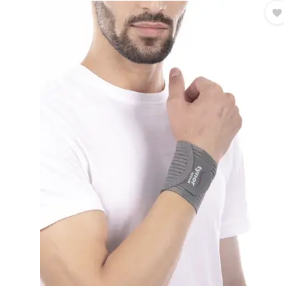 TYNOR | Wrist Brace | Double Lock | Grip | Support | Pain Relief | Breathable | Wrist Support  | Grey | Unisex | 1 Piece (Grey)