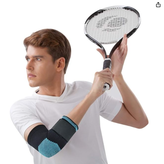 DYNA | Comfort Elbow Binder | Support for Pain Relief & Stabilization | Lightweight & Breathable | Soft and Comfy | 1 Pc (Grey)