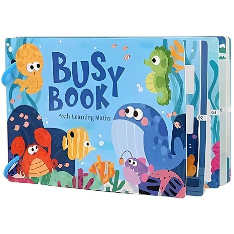 Busy Book for Kids – Ocean Theme | Yeah! Learning Maths Activity Book | Montessori Educational Toy for Toddlers