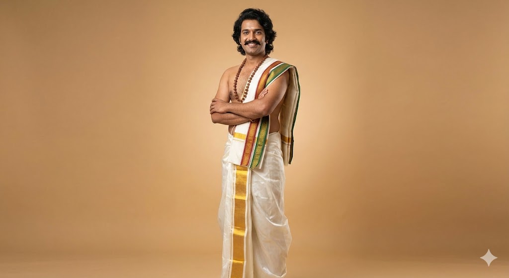 Handwoven Pancha Kanduva Set for Men – Premium Traditional Wear